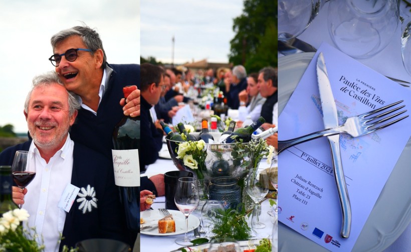 Dîner sur le pont pour la paulée des vins de Castillon